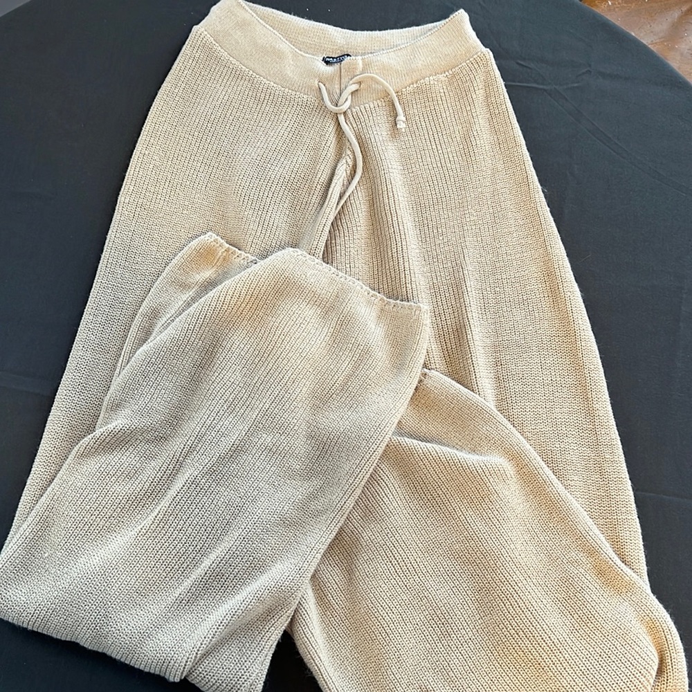 Nasty gal High rise wide leg lounge knitted pants